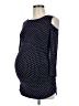 Isabella Oliver Polka Dots Blue Long Sleeve Blouse Size 6 Maternity (2) - photo 1