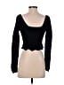 Lulus 100% Cotton Black Long Sleeve Top Size S - photo 2