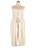 Torrid 100% Cotton Stripes Ivory Jumpsuit Size 3X Plus (3) - photo 1