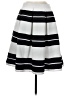 Express 100% Polyester Stripes Black Casual Skirt Size 6 - photo 1