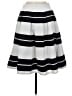Express 100% Polyester Stripes Black Casual Skirt Size 6 - photo 2