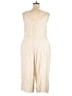 Torrid 100% Cotton Stripes Ivory Jumpsuit Size 3X Plus (3) - photo 2