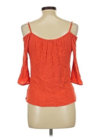 Papaya 3/4 Sleeve Blouse (view 2)
