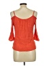 Papaya 100% Rayon Orange 3/4 Sleeve Blouse Size L - photo 2
