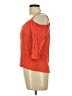 Papaya 100% Rayon Orange 3/4 Sleeve Blouse Size L - photo 5