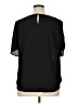 Liz Claiborne 100% Polyester Black Short Sleeve Blouse Size XL - photo 2