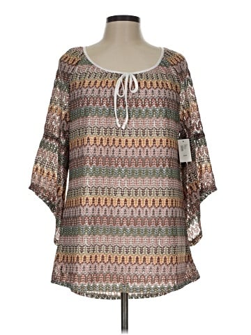 Tacera 3/4 Sleeve Blouse (view 1)