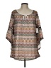 Tacera Gray 3/4 Sleeve Blouse Size L - photo 1