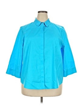 Chico's 3/4 Sleeve Button-Down Shirt (view 1)