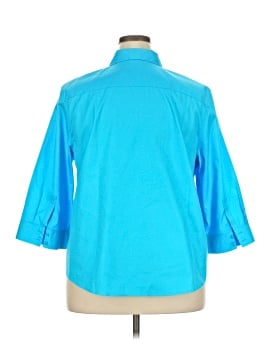Chico's 3/4 Sleeve Button-Down Shirt (view 2)