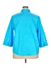 Chico's Color Block Blue 3/4 Sleeve Button-Down Shirt Size XXL (4) - photo 2