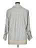 Zara Stripes Gray Green 3/4 Sleeve Button-Down Shirt Size XL - photo 2