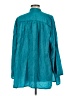 Assorted Brands 100% Silk Teal Long Sleeve Silk Top Size EU (FR) 40 / US 8 - photo 2