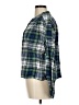 Gap 100% Cotton Plaid Green Long Sleeve Blouse Size M - photo 5