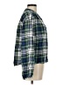 Gap 100% Cotton Plaid Green Long Sleeve Blouse Size M - photo 4