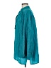Assorted Brands 100% Silk Teal Long Sleeve Silk Top Size EU (FR) 40 / US 8 - photo 5