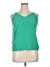 Halogen 100% Polyester Green Sleeveless Top Size XL - photo 1