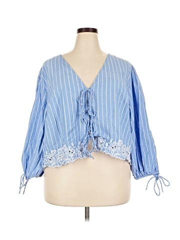 Future Collective 3/4 Sleeve Blouse (view 1)