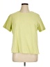Denim & Co Solid Green Short Sleeve T-Shirt Size 1X - photo 1