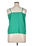 Halogen 100% Polyester Green Sleeveless Top Size XL - photo 2