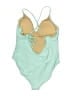 Old Navy Solid Green One Piece Swimsuit Size XL - photo 2