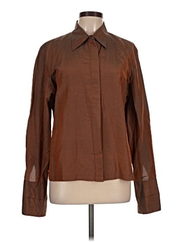 Express Long Sleeve Silk Top (view 1)