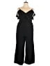 Xhilaration 100% Polyester Solid Black Jumpsuit Size XXL - photo 1