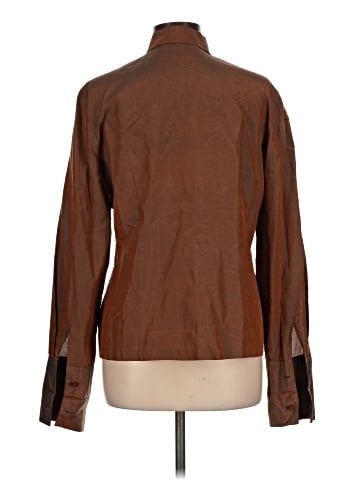 Express Long Sleeve Silk Top (view 2)