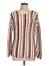 Etcetera Stripes Ivory Pullover Sweater Size XL - photo 1