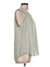 DKNY 100% Polyester Green Sleeveless Blouse Size L - photo 4