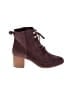 Violet & Red Burgundy Ankle Boots Size 8 - photo 1