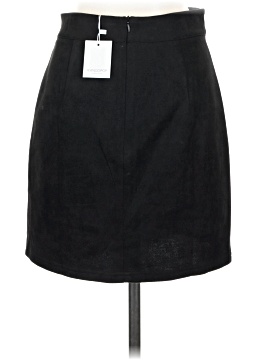 MANGOPOP Collection Faux Leather Skirt (view 2)