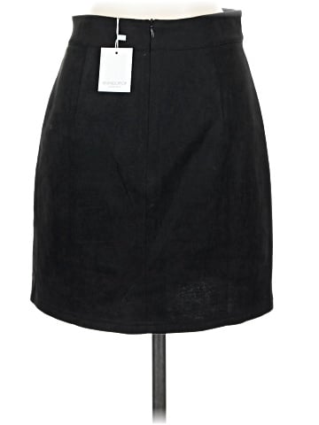 MANGOPOP Collection Faux Leather Skirt (view 2)