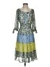 Fig and Flower 100% Polyester Paisley Blue Casual Dress Size S - photo 1