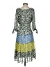Fig and Flower 100% Polyester Paisley Blue Casual Dress Size S - photo 2