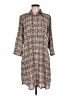 CAbi 100% Polyester Print Tan Casual Dress Size M - photo 1