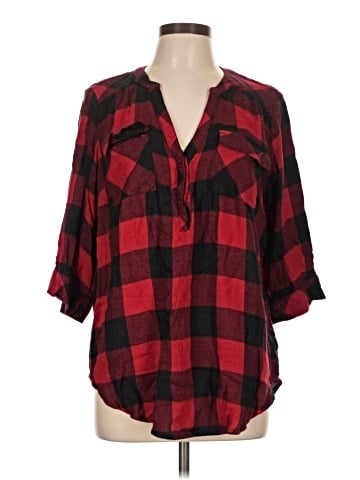 Torrid 3/4 Sleeve Button-Down Shirt (view 1)