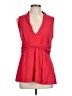 Deletta Red Sleeveless Blouse Size L - photo 1
