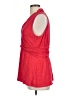 Deletta Red Sleeveless Blouse Size L - photo 5