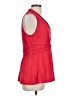 Deletta Red Sleeveless Blouse Size L - photo 4
