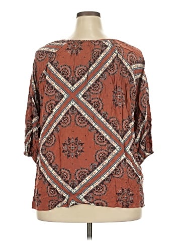 Natural Reflections 3/4 Sleeve Blouse (view 2)