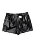 Primark 100% Polyurethane Metallic Black Shorts Size 16 - photo 1
