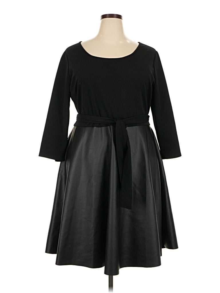 Pre-owned Ashley Stewart Casual Dress In Black