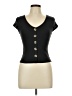 Shein Black Short Sleeve Top Size L - photo 1