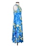 London Style Tropical Blue Cocktail Dress Size 4 - photo 4