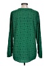 Merona 100% Polyester Green Long Sleeve Blouse Size L - photo 2