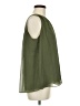 Ann Taylor 100% Polyamide Green Sleeveless Blouse Size M - photo 4