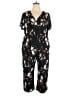 Kaileigh Floral Black Jumpsuit Size 2X - photo 1