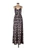 TOBI Paisley Black Purple Casual Dress Size M - photo 1