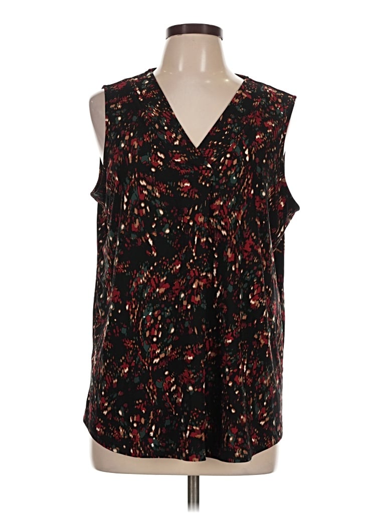 Pre-owned Anne Klein Sleeveless T-shirt In Black